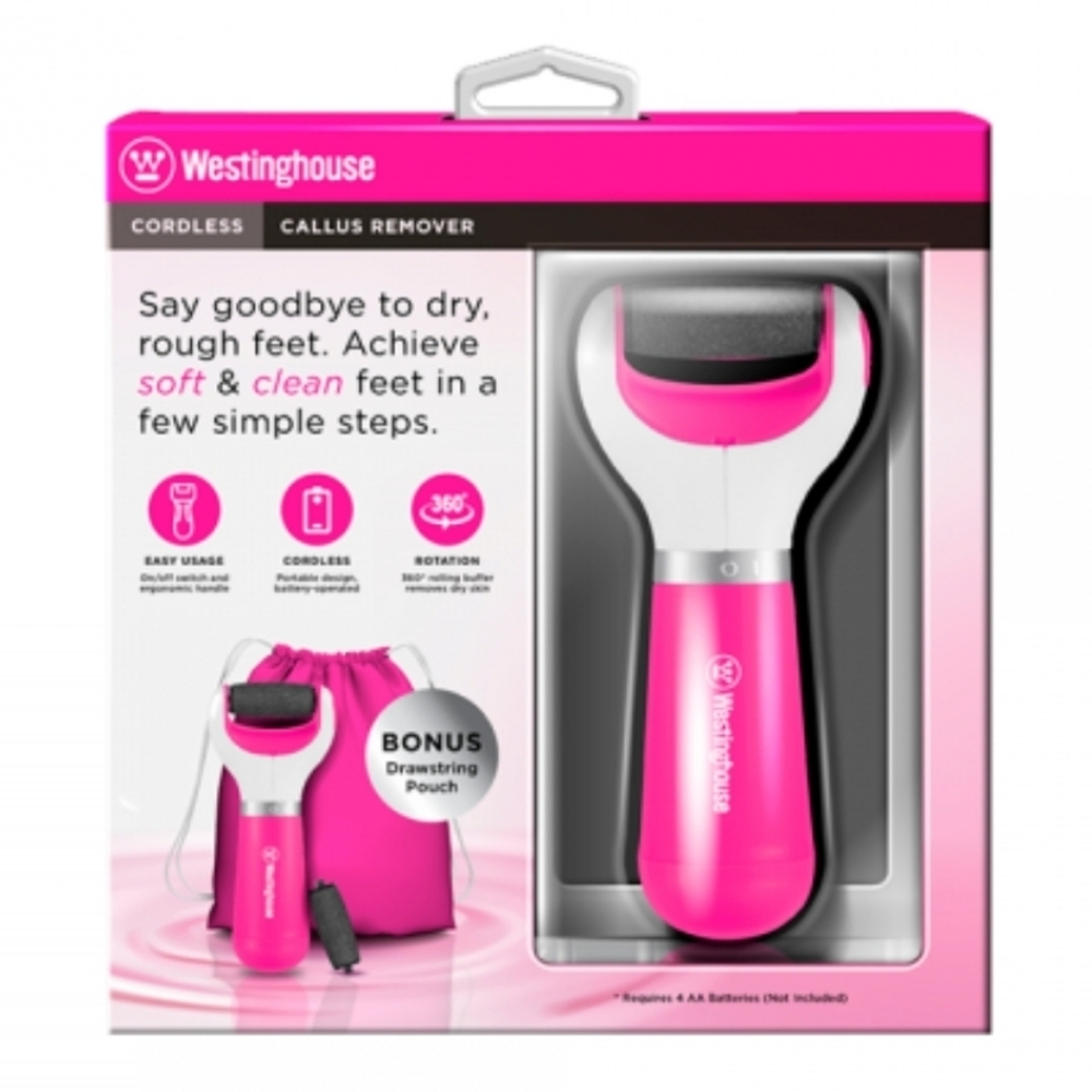 Westinghouse Pink Cordless Foot Callus Remover